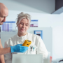 UKAS engineer with lab technician