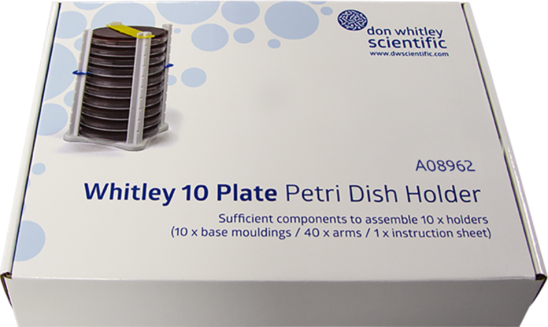 Whitley 10 Plate Petri Dish Holder x 10